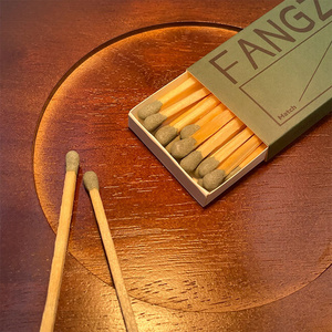 Hot Sell Long Matches Box Colored Match For Hotel Candle Strong Sticks High Quality Wooden Embossed Printing Matchsticks