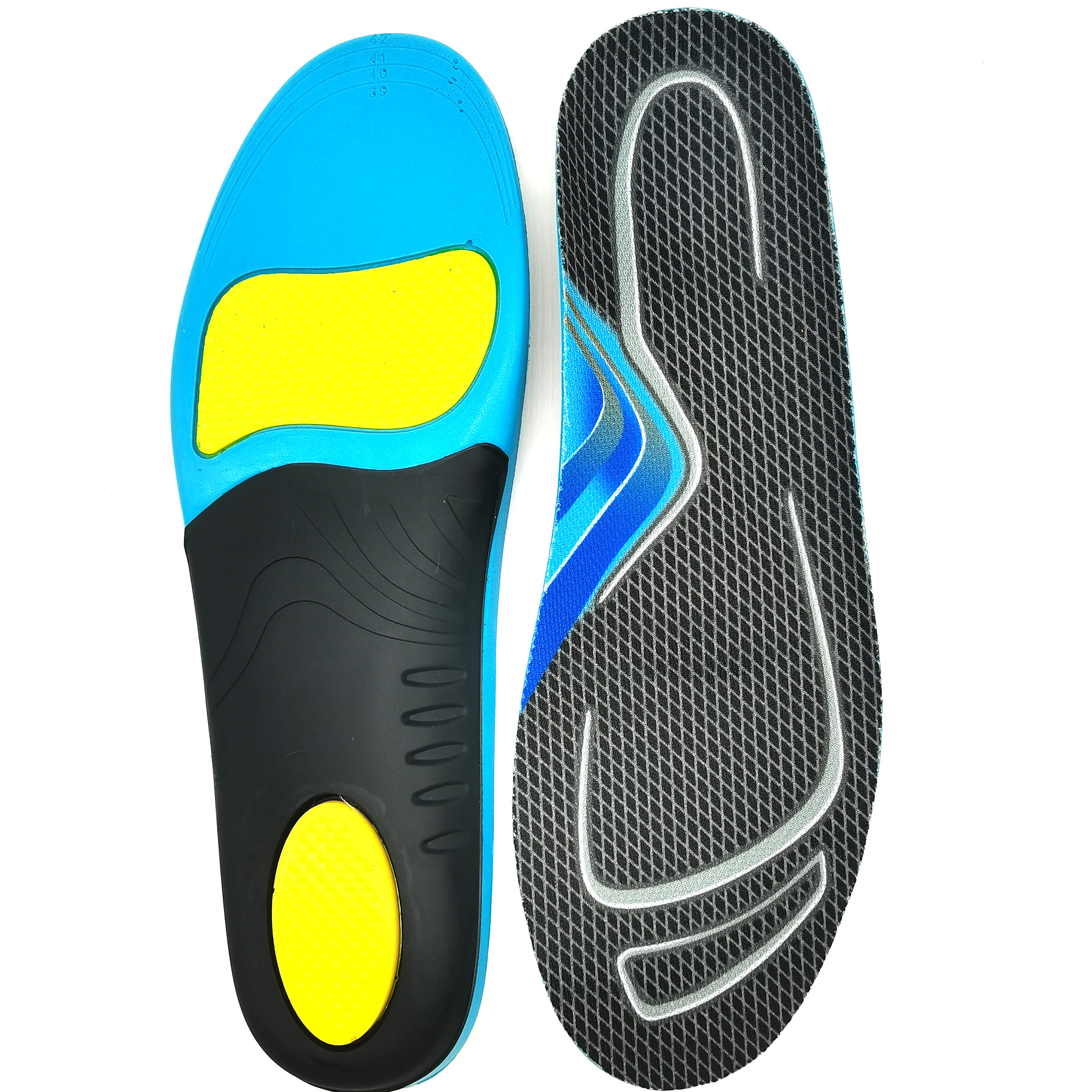 Thickened Silicone Insoles with High Stretch Free Cutting Cushioning and Damping Motion Silicone Insoles for Shoes