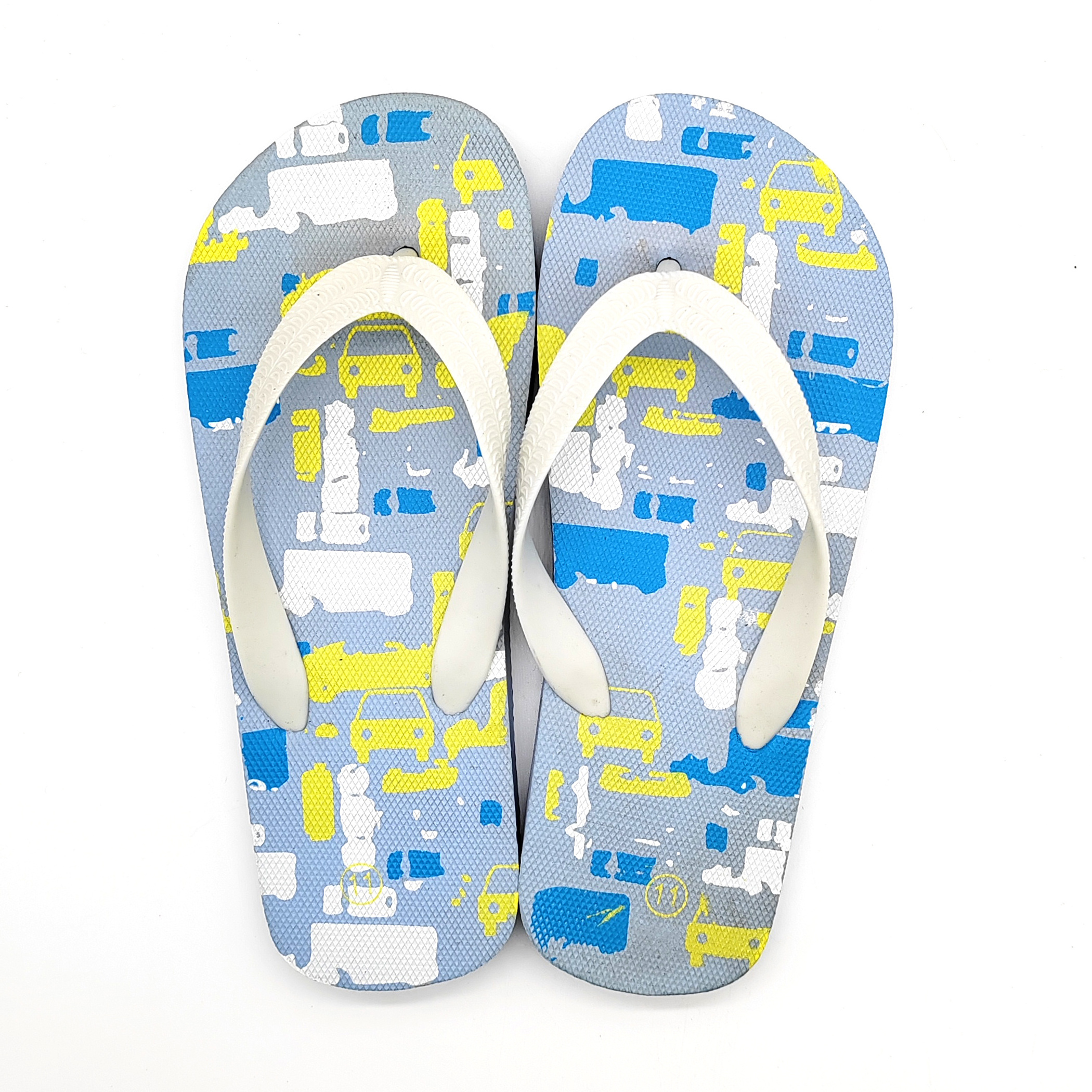 Colorful Printed Women Slippers PVC Strap Logo Custom Wholesale Womens Flip Flops