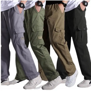 MP019 Men Cargo Jogger Pants Cargo Multi Pockets Custom Straight Track Pant Men Khaki Trousers Cargo Pants