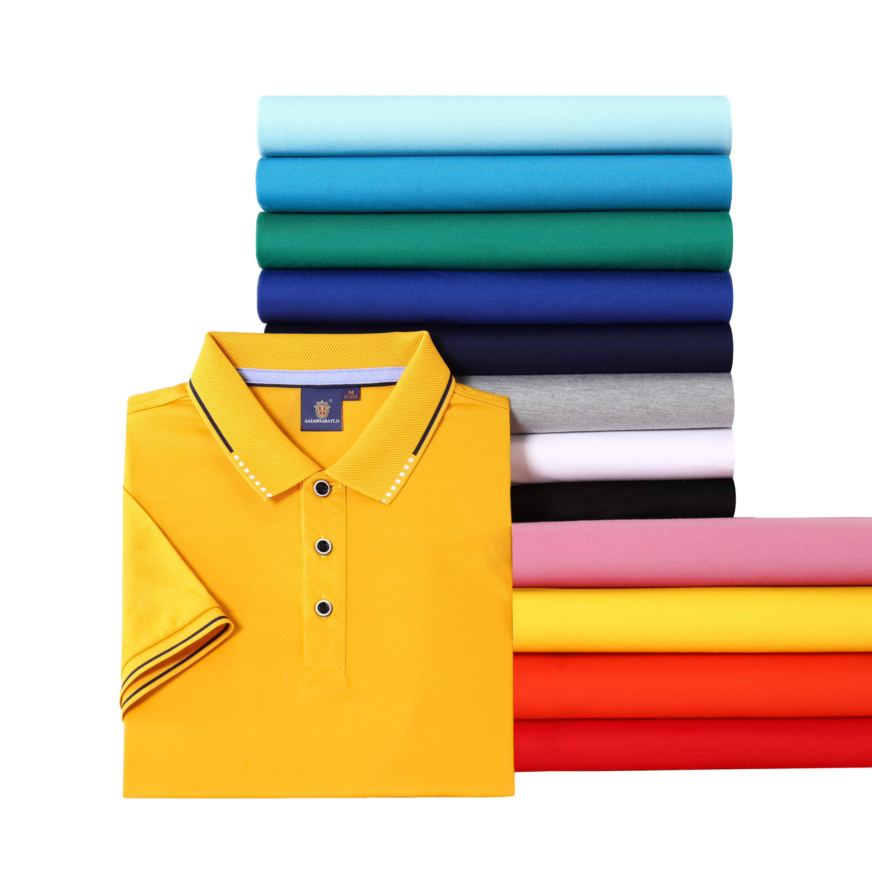 Wholesale Silk Cotton Embroidery Logo Shirts High Quality Plain Golf T-shirts Custom Embroidery logo golf shirt