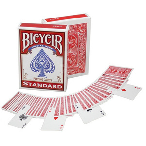 Bicycle Rider Back Playing Cards Standard Index Poker Cards Red And White Magic Props Show Cards Table Games