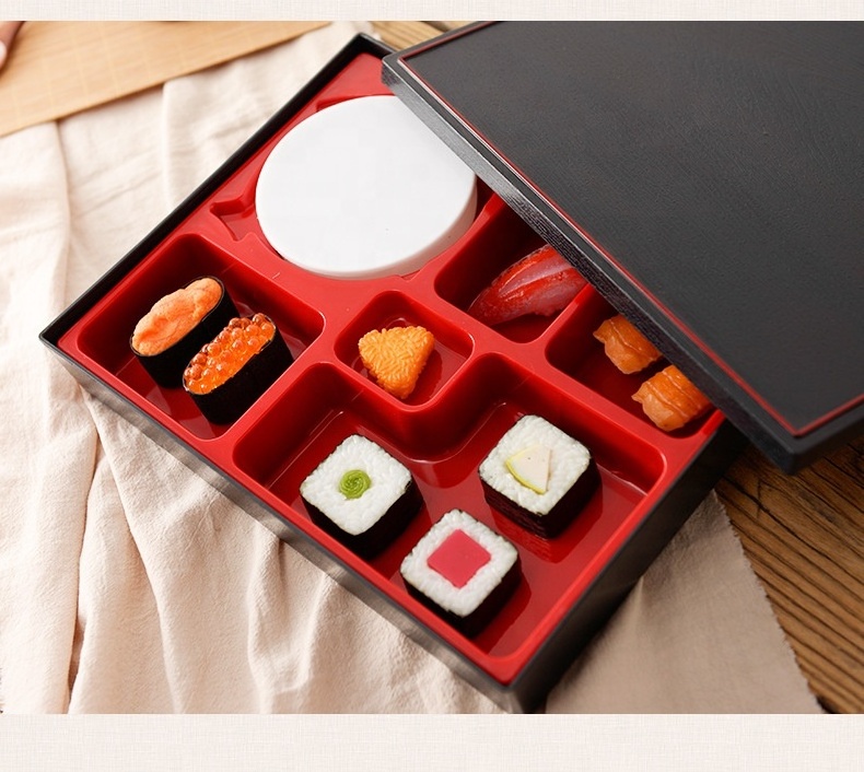 Rice Sushi Catering Compartments Portable  Food Container Bento Box Japanese Lunch Boxes