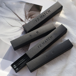 personalized creative Matches Stick can be customized printed logo pattern safety box matches all black colors matches