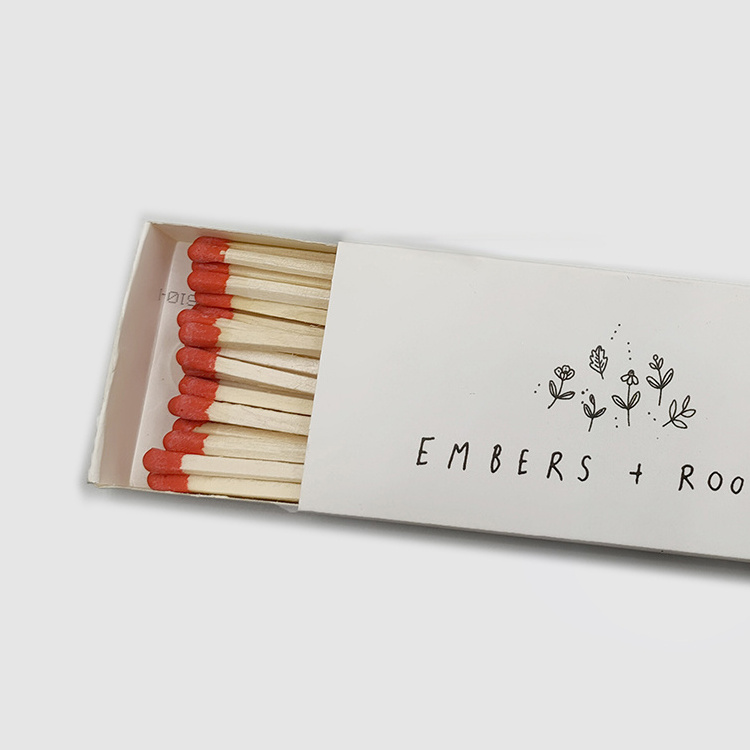 wooden stick matches 100c custom safety matchbox