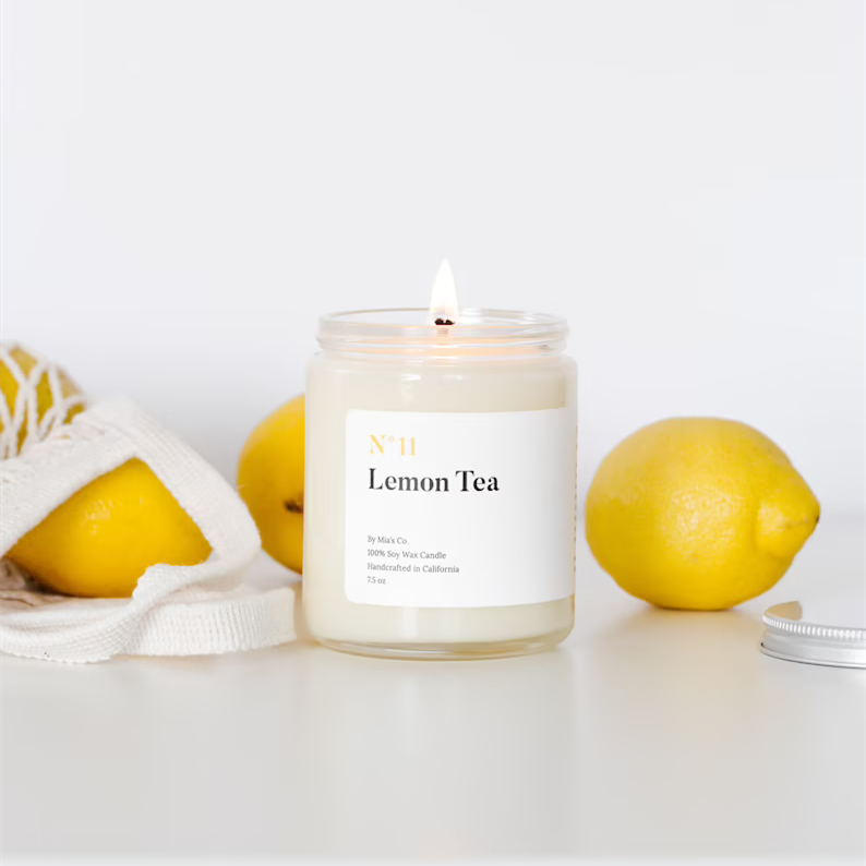 birthday home scented candle decoration wedding scented candles private label christmas customized lemon verbena candle