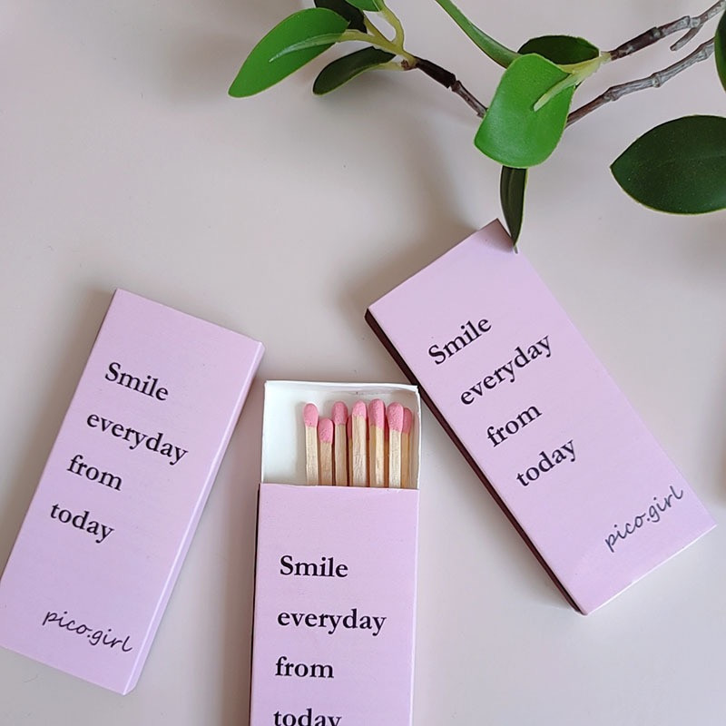 Matchbox Cheap Bulk Safety Matches Custom Wholesale Safety Pink Wood Matches household natural match