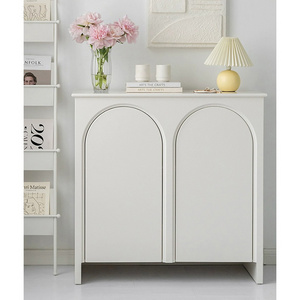 Luxury Nordic style French side cabinet modern simple light  arched entrance cabinet