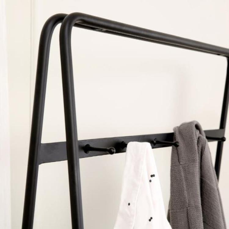 Low Price Clothes Garment Wrought Iron Office Single Tube Coat Rack, Metal Clothes Coat Hanger Stand