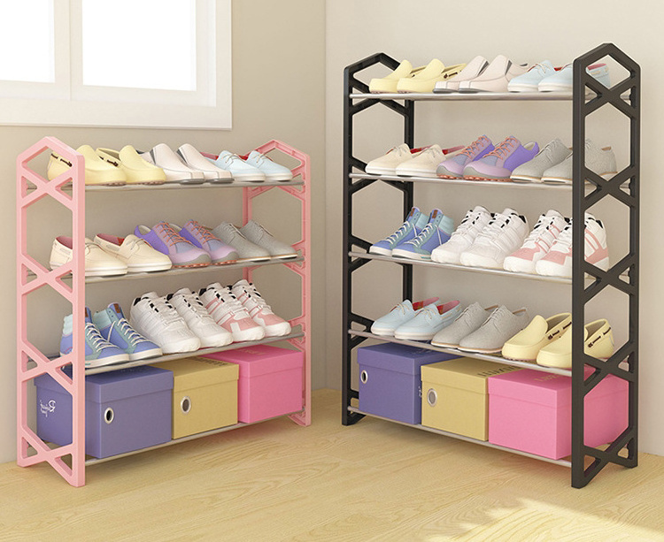 Metal Cheap Modern 5 Tier Shoes Rack With Storage