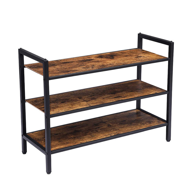 Top Selling Furniture Bathroom 4 Tier Slim Iron Metal Shelf Display Easy Assembly Shoes Rack