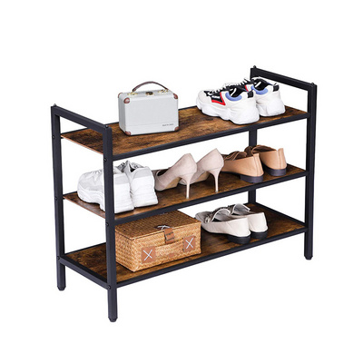 Top Selling Furniture Bathroom 4 Tier Slim Iron Metal Shelf Display Easy Assembly Shoes Rack