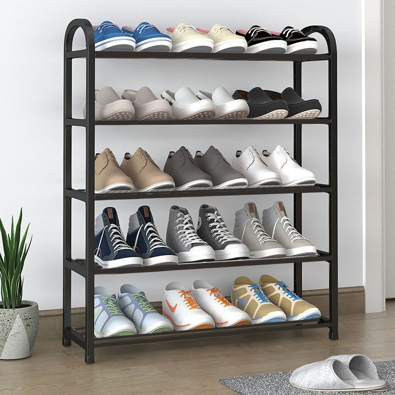 Metal Tower 30-pair Storage Organizer Unit Entryway thin Shelf Cabinet Shoe Rack With 5 Tiers Durable Metal