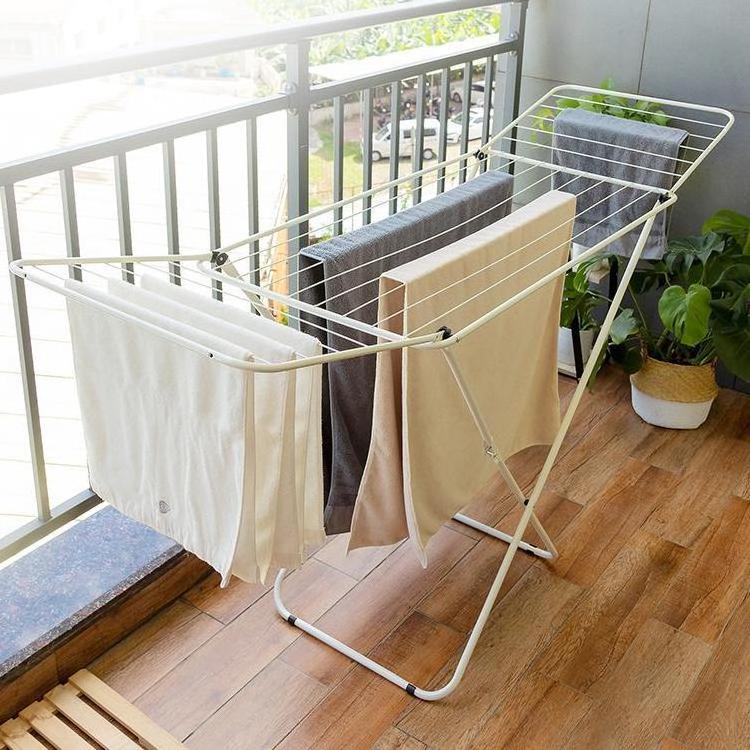 Hot Selling White X-shape Clothes Hanger Clothes Airer Laundry Rack Folding Clothes Drying Rack