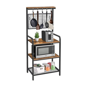 Home Kitchen Soy Sauce Iron Art Metal Shelf Organizing Storage Rack, Organizer For Kitchen