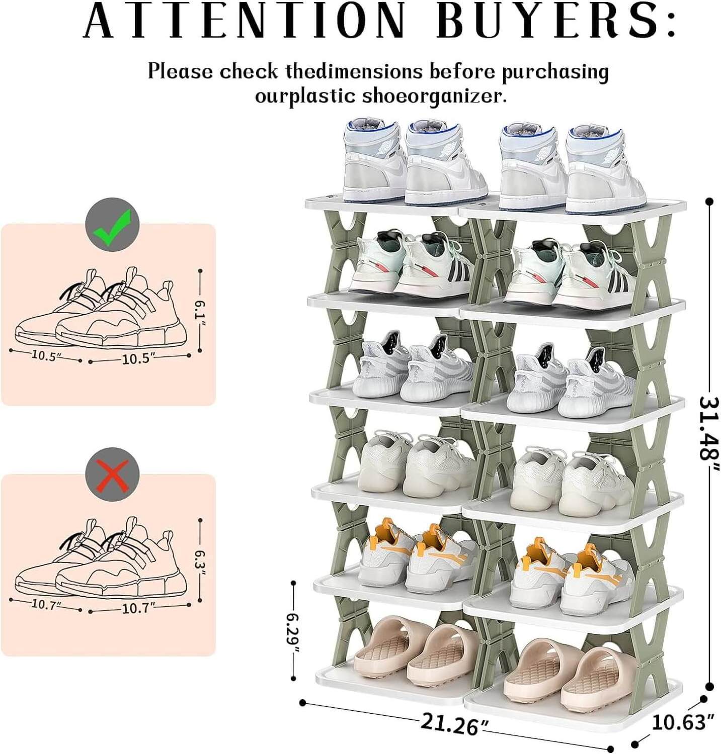 Modern Plastic Folding Shoes Rack Collapsible Living Room Furniture and Organizer Design for Home Use