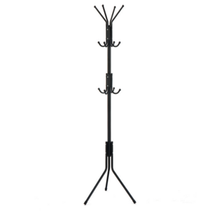 black metal multifunction corner hat and coat hanging rack