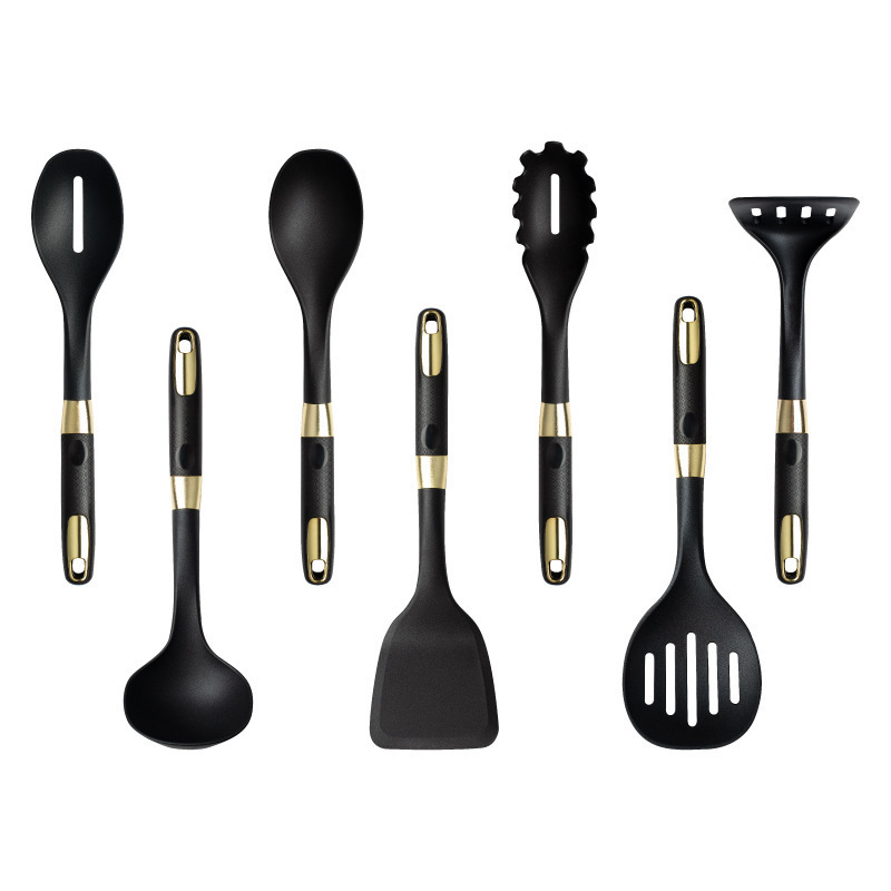 wholesale kitchen utensils cooking tools 7PCS nylon kitchenware set silicone kitchen utensils set HQCU0012