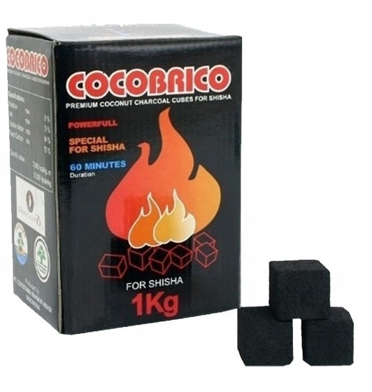 HQHC0025 Hongqiang Factory wholesale coconut cube shell pure material shisha incense instant light hookah charcoal