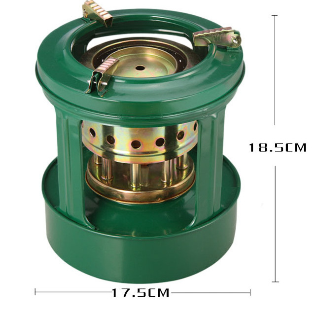 HQKS-138 Mini Hiking Oil Stove 8 Wicks Burner Cooker Travel For 1-2 People Compact Camp Kerosene Stove