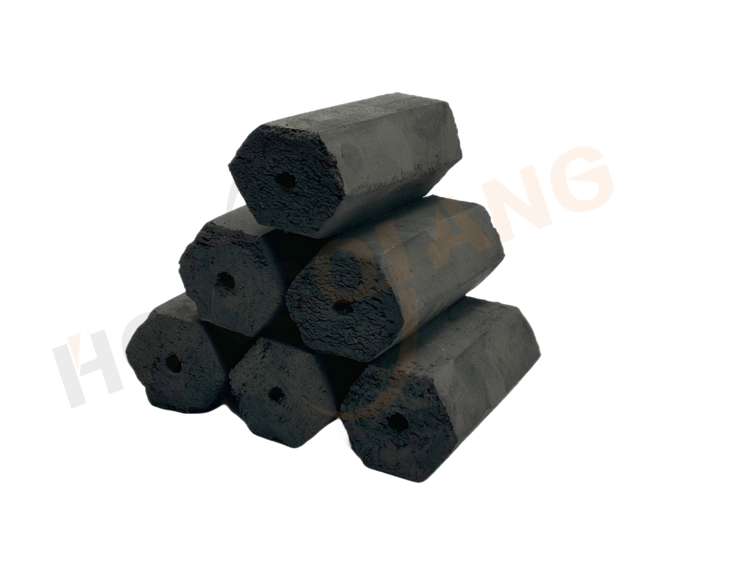 HongQiang Hexagonal Compressed Barbecue Charcoal 5 Hours Burning Time High Temperature Heating Coal