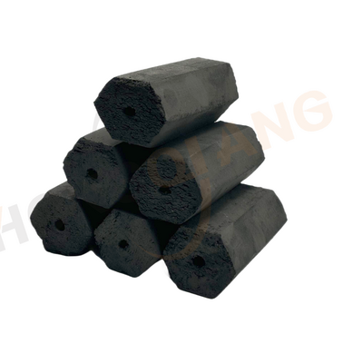 HongQiang Hexagonal Compressed Barbecue Charcoal 5 Hours Burning Time High Temperature Heating Coal