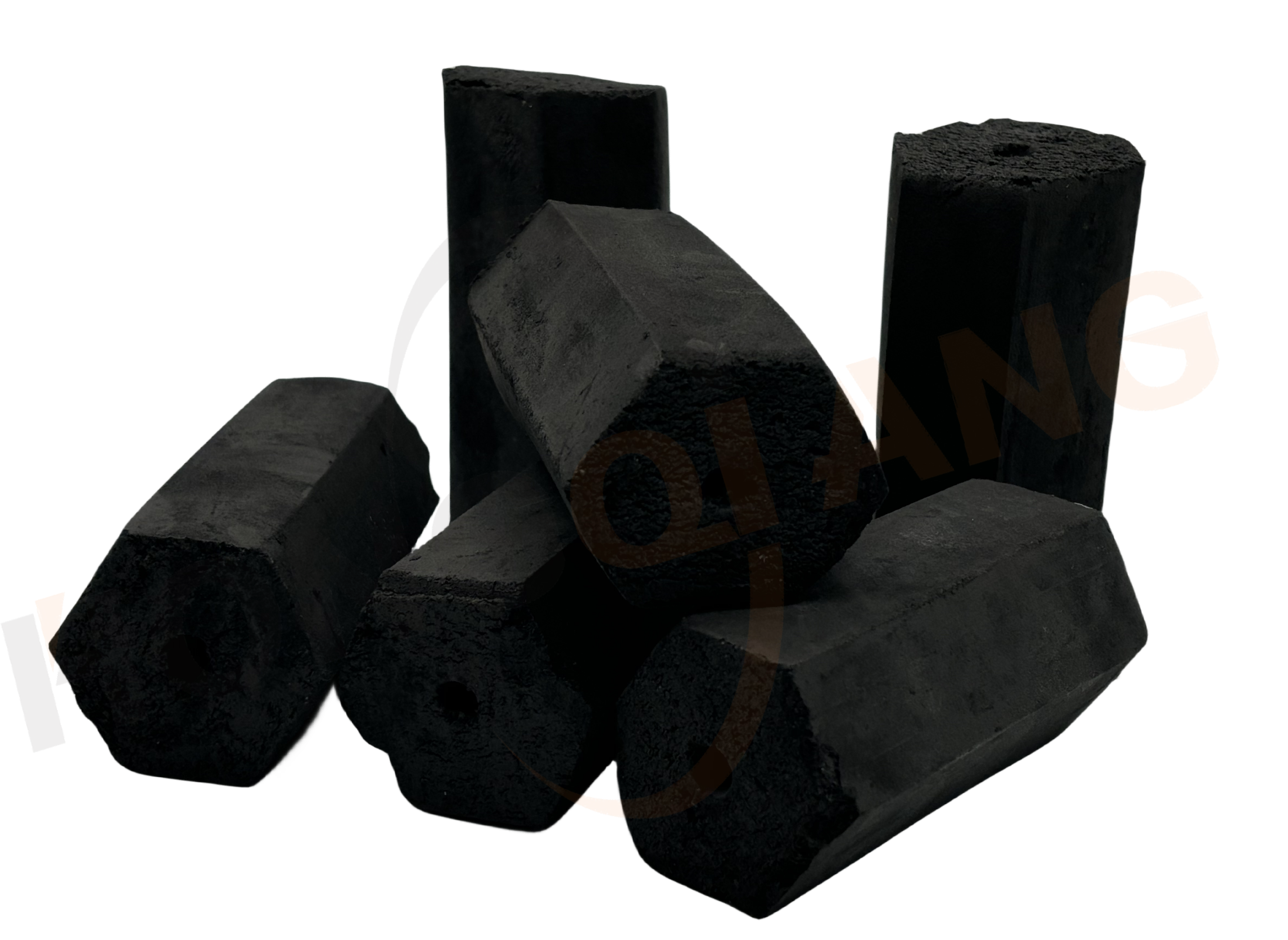 HongQiang Hexagonal Compressed Barbecue Charcoal 5 Hours Burning Time High Temperature Heating Coal