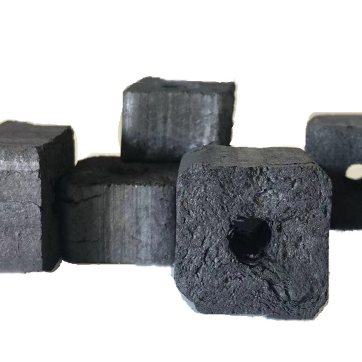 HongQiang White ash Cutting Briquettes Square bamboo Charcoal Iraq shisha hookah coal 9kg 12kg