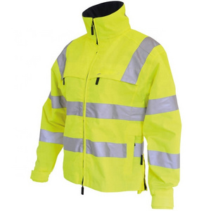 OEM Service Factory Direct Supply safety yellow high visibility worker jacket