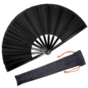 Chinese Martial Arts Kung Fu Fan Tai Chi Plastic Stage Performance Folding Fan DIY Graffiti Solid Color Dance Fan Photo Prop