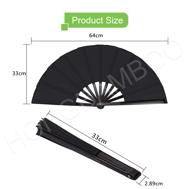 Chinese Martial Arts Kung Fu Fan Tai Chi Plastic Stage Performance Folding Fan DIY Graffiti Solid Color Dance Fan Photo Prop