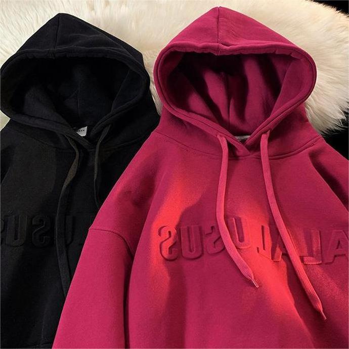 Heavyweight 100% Cotton Blank Hoodies French Terry Oversized Hoodies Men Custom Embossed Logo Men 500 Gsm Thick Unisex Hoody