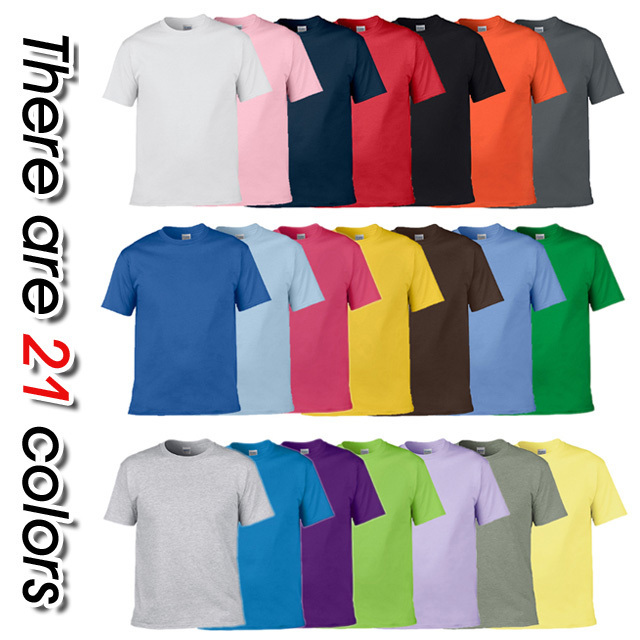 Wholesale Classic Round Neck Polyester t shirt White Plain plus size casual TShirts heavyweight Cotton custom T-shirt For Men