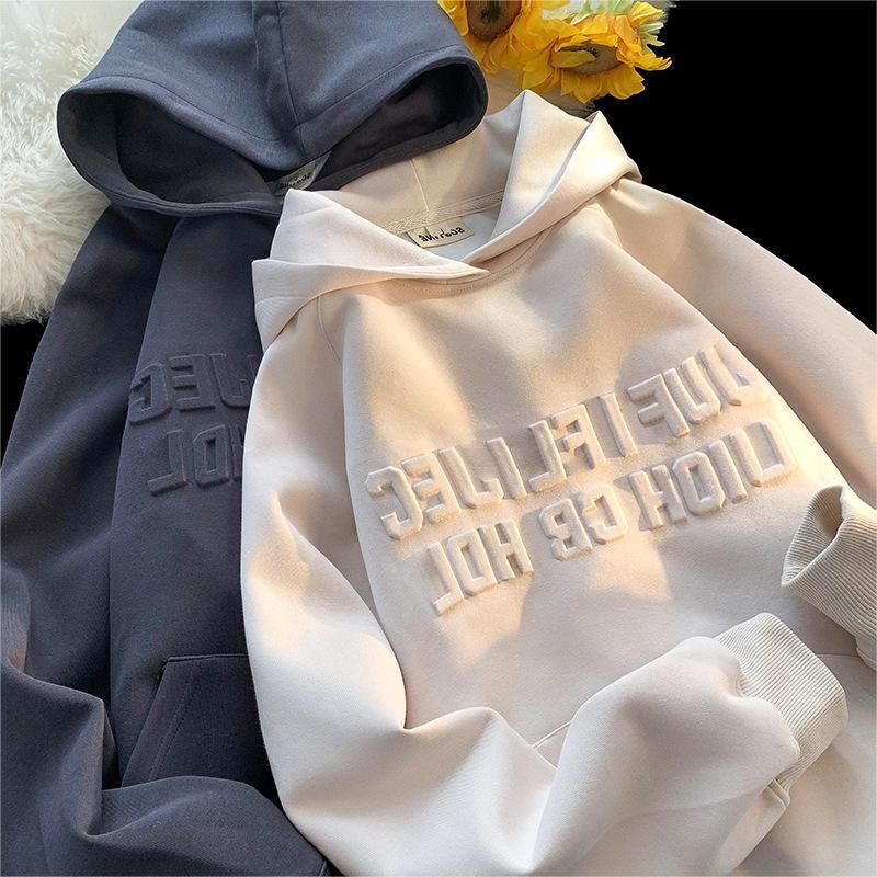 Heavyweight 100% Cotton Blank Hoodies French Terry Oversized Hoodies Men Custom Embossed Logo Men 500 Gsm Thick Unisex Hoody