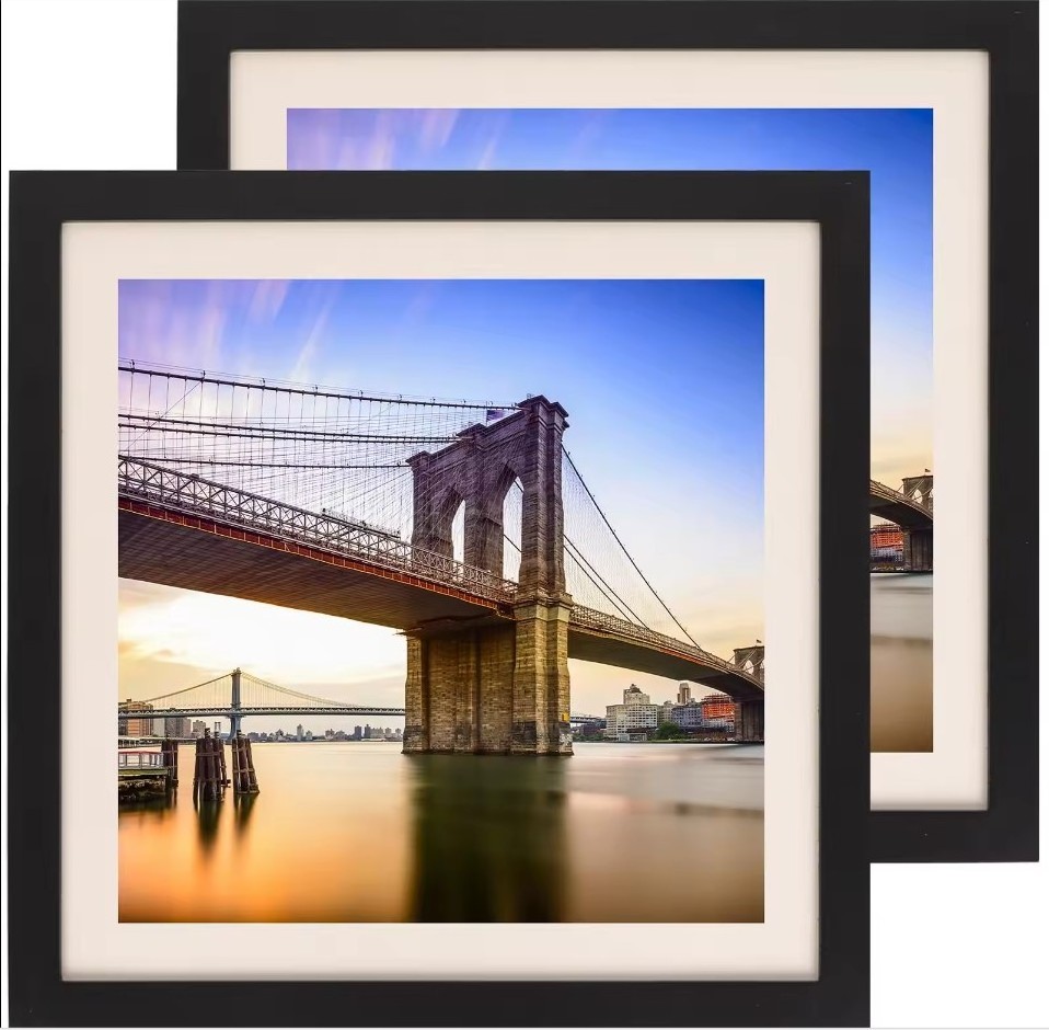 Factory Hot Sell Minimalism Photo Picture Frame 12 x 12 Antique White Picture Frame Home Decoration Modern Photo Frame