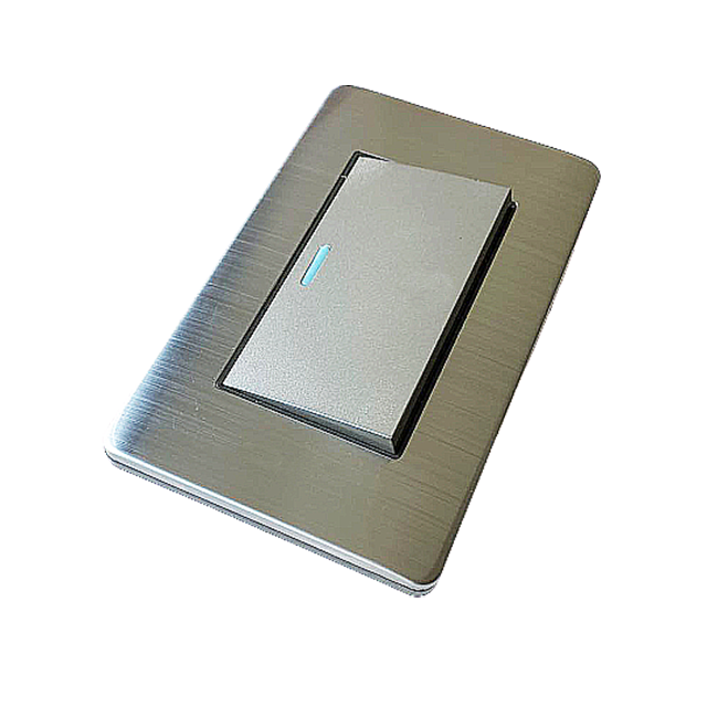 single control hotel bedside reading wall light with switch stainless socket and switch