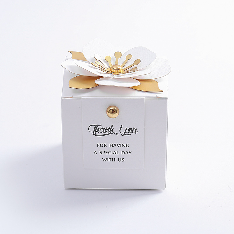 Mori European-style wedding candy box creative wedding gift small fresh flower candy box