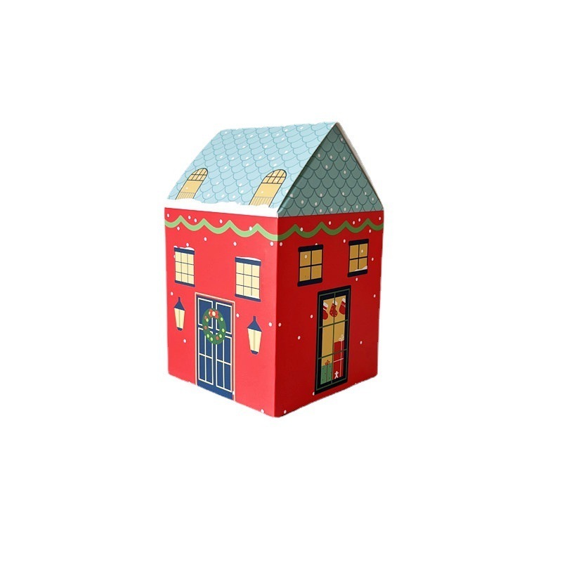 small candy house box creative gift box  for packaging Apple  biscuits