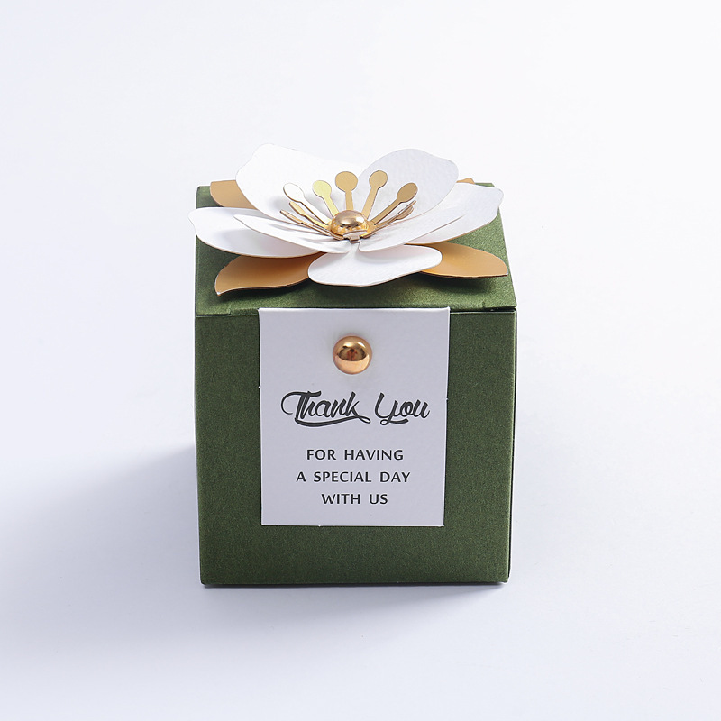 Mori European-style wedding candy box creative wedding gift small fresh flower candy box