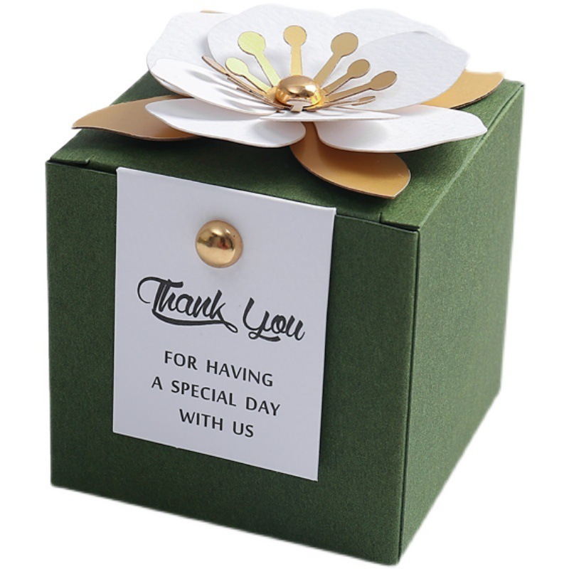 Mori European-style wedding candy box creative wedding gift small fresh flower candy box