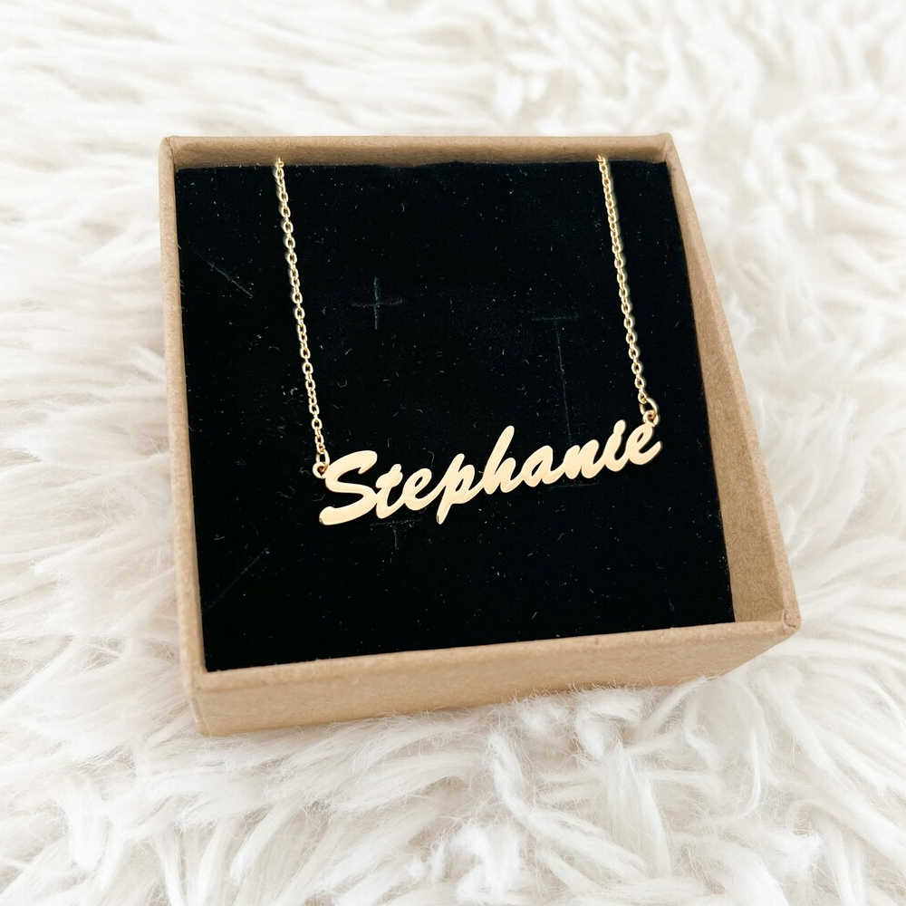 S925 Custom Gold Name Necklace Women Personalized Nameplate Pendant Necklace sterling silver fashion jewelry pendent necklaces