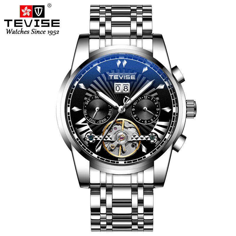 TEVISE 9005 Fashion luxury Watch men's wristwatches Automatic mechanical watch