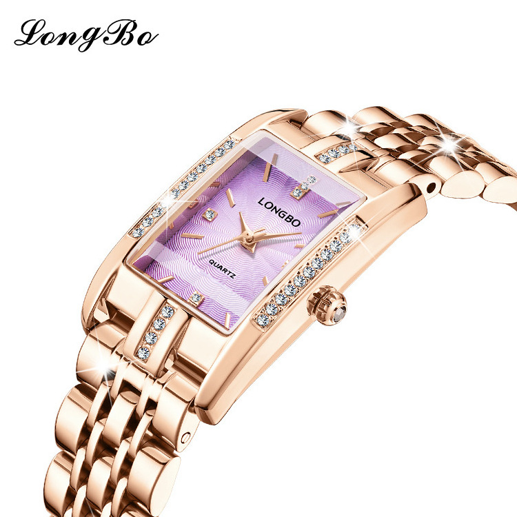 New Women's Simple Waterproof Watch Fashion Square Diamond Watch Square Luxury Watches Women