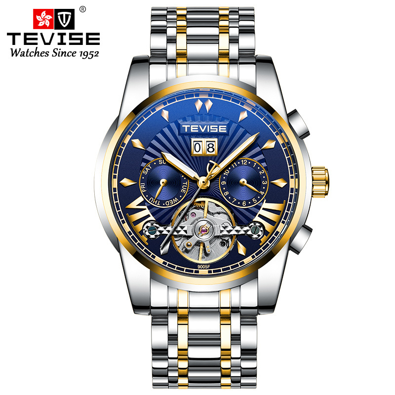 TEVISE 9005 Fashion luxury Watch men's wristwatches Automatic mechanical watch