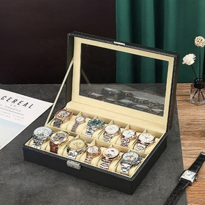 wholesale watch storage box 6/10/12/ Slots Watch Organizer Gift box Storage Case Wood Watch Box case