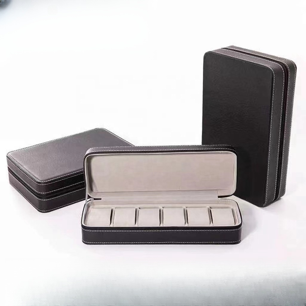 wholesale watch storage box 6/10/12  Slots Watch Organizer Gift box PU Leather Watch Box & case