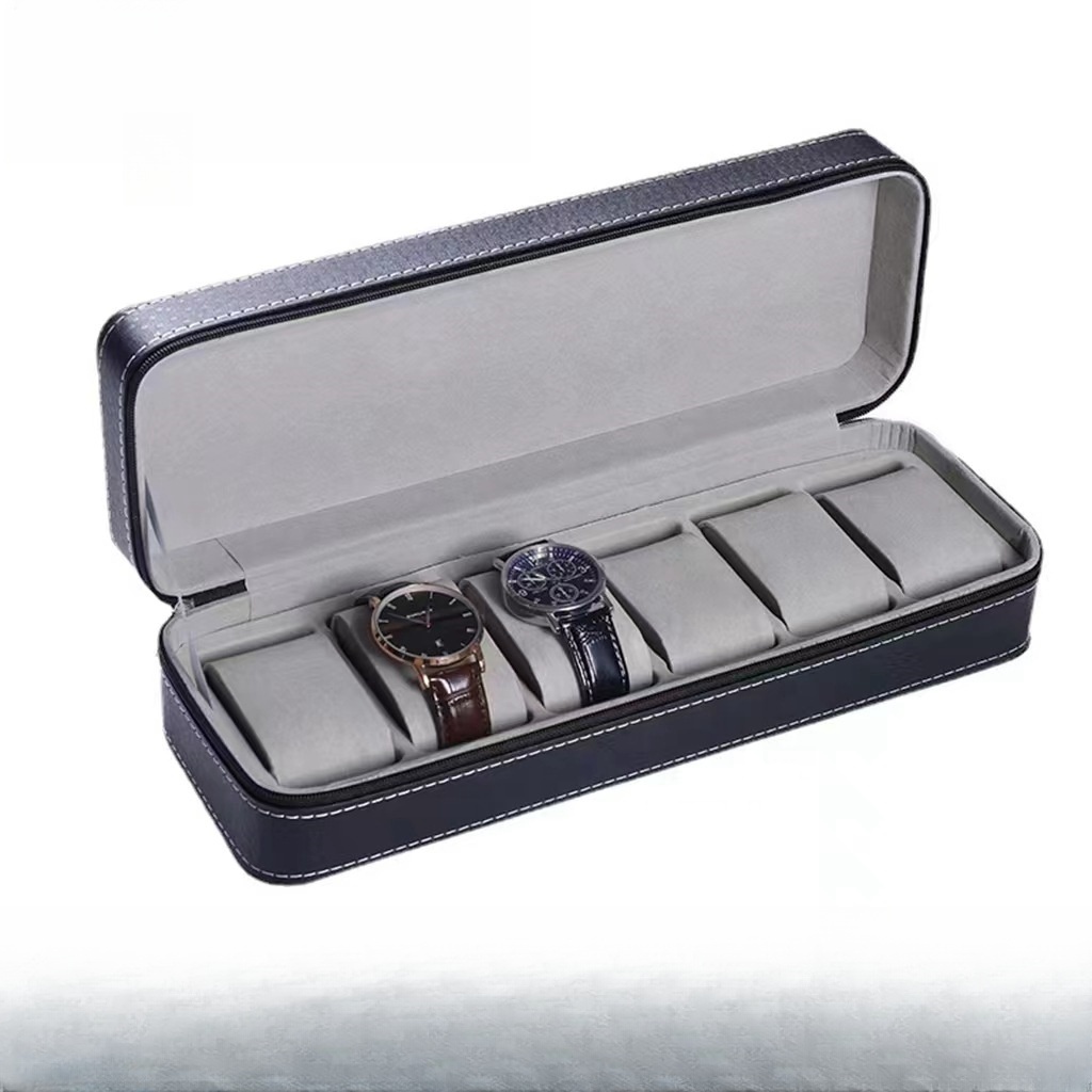 wholesale watch storage box 6/10/12  Slots Watch Organizer Gift box PU Leather Watch Box & case