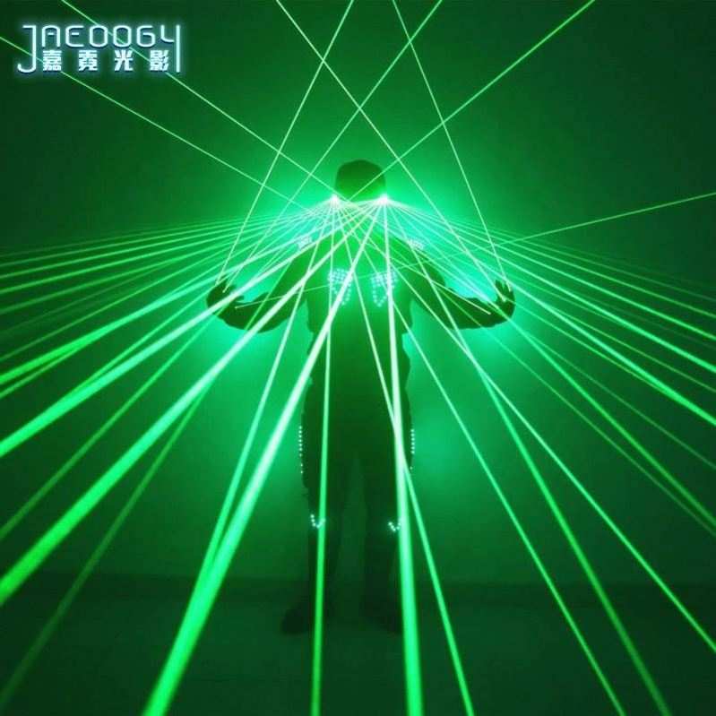 Science fiction LED flash luminous clothing laser gloves laser glasses Bar nightclub stage annual meeting performance props