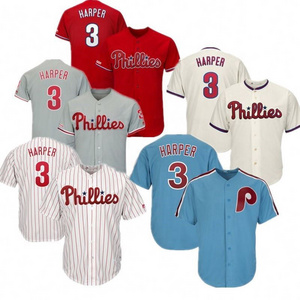 Wholesale Hot Sale New Season Philadelphia Phillie 10 Realmuto 3 Harper 17 Hoskins Stitched High Quality Baseball Jersey