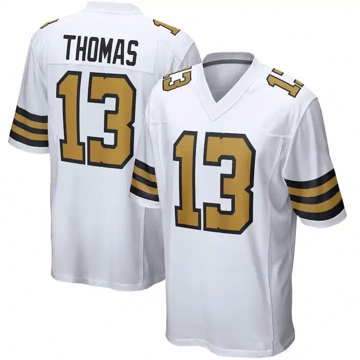 Men's New Orleans Saints 41 Alvin Kamara 32 Tyrann Mathieu 7 Taysom Hill 13 Michael Thomas NK Black Player Game Football Jersey